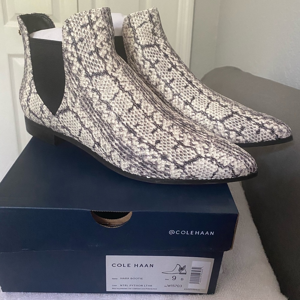 Cole Haan Hara Bootie Python Leather